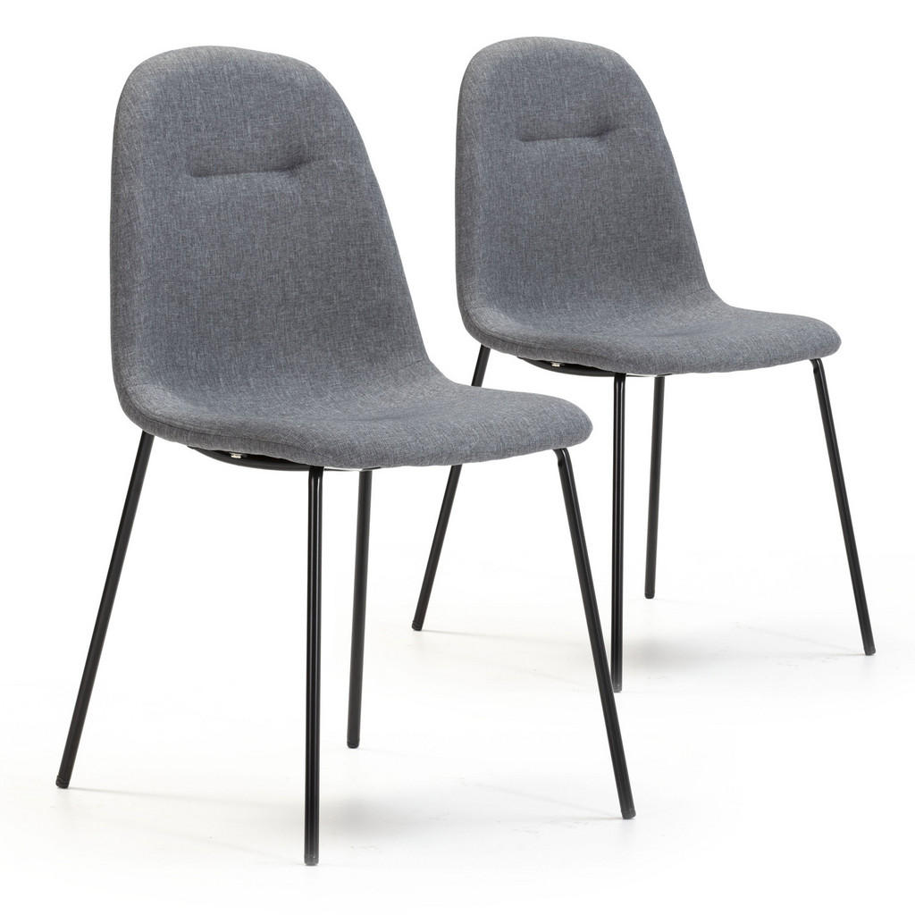 SET de 2 scaune Brenda, gri