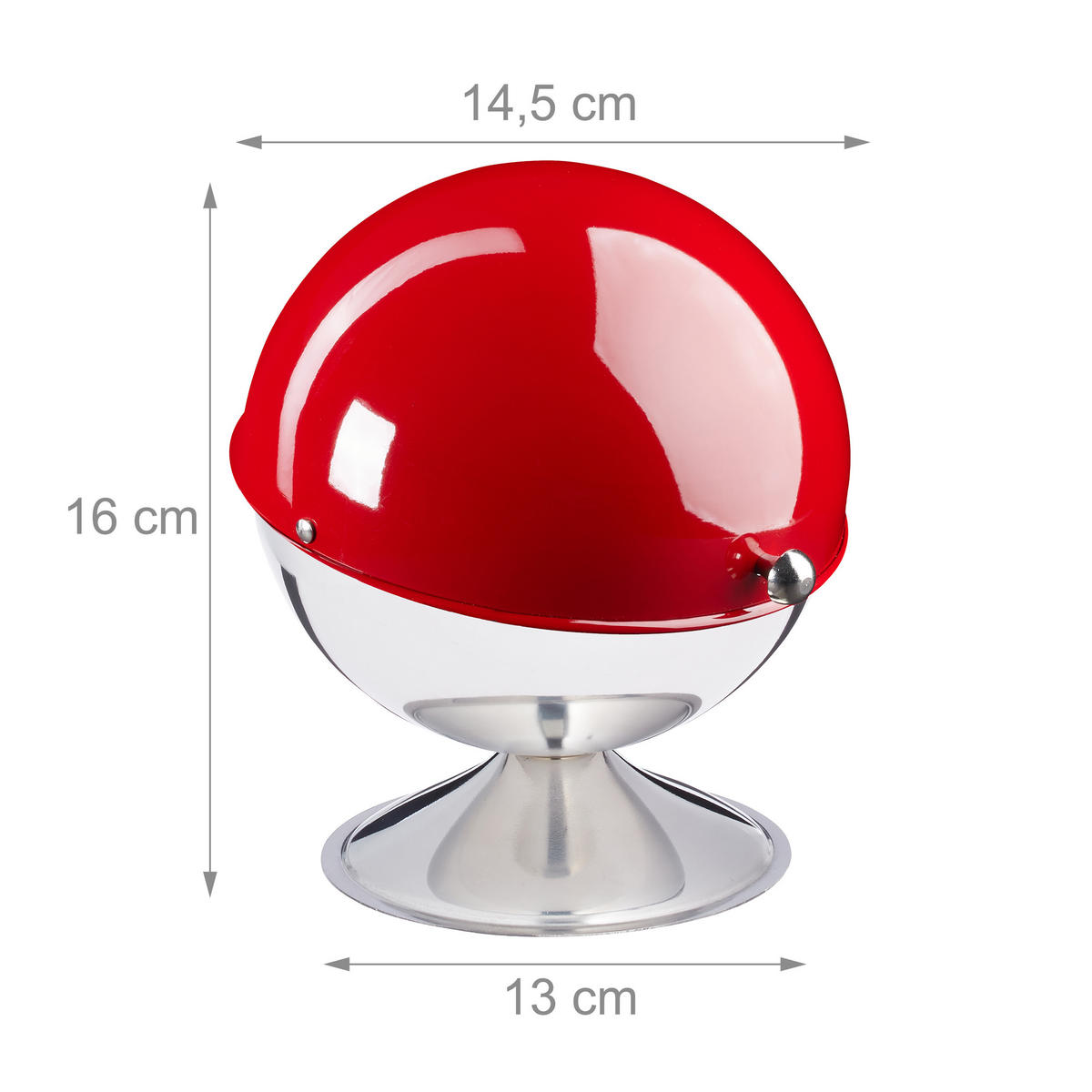 ZUCKERDOSE - Multicolor, Metall (13/16cm) - Relaxdays