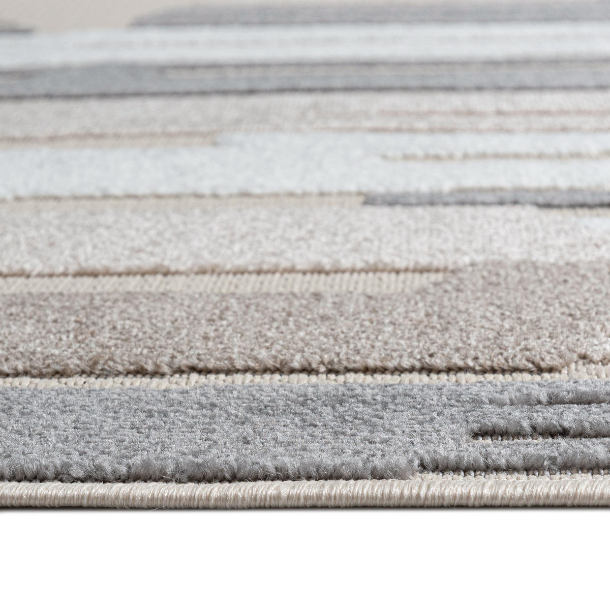 TEPPICH In-Outdoor Beige Abstract - Kurzflor Rechteckig Creme - 140 x 200 cm - Beige/Creme, Textil (140/200cm) - Mazovia