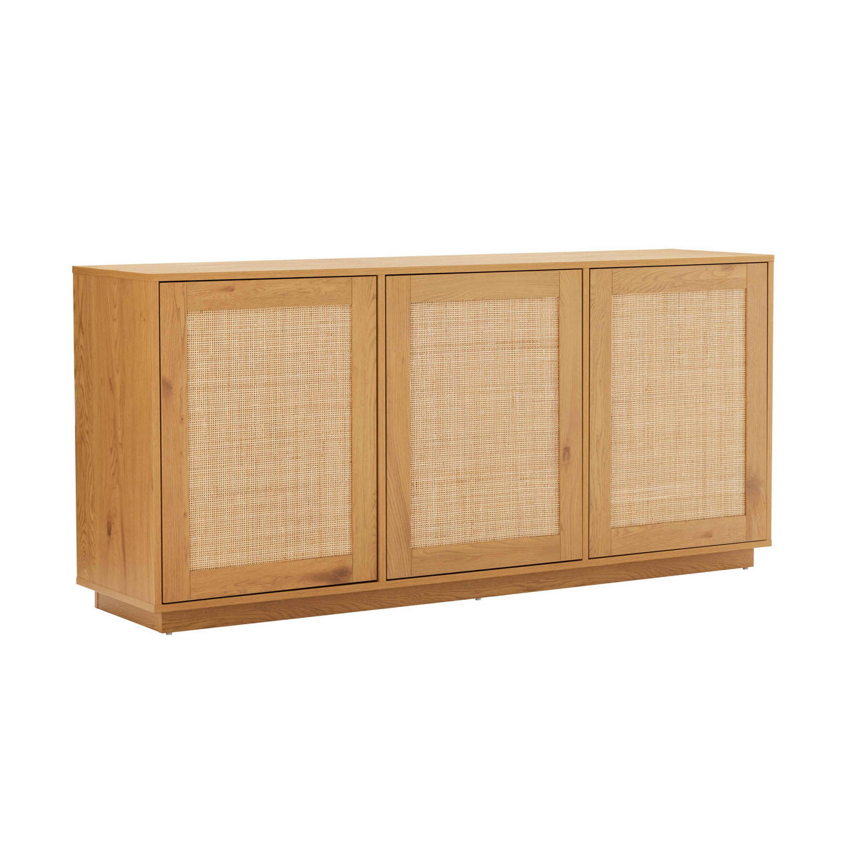TV-MÖBEL, helles Holz - Braun, Holz (160/74/40cm) - Oviala