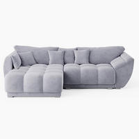 ECKSOFA LARGO Links Grau Velours Premium L-Form Couch mit Schlaffunktion & Bettkasten - Schwarz/Grau, Holz (180/285cm) - Barchello