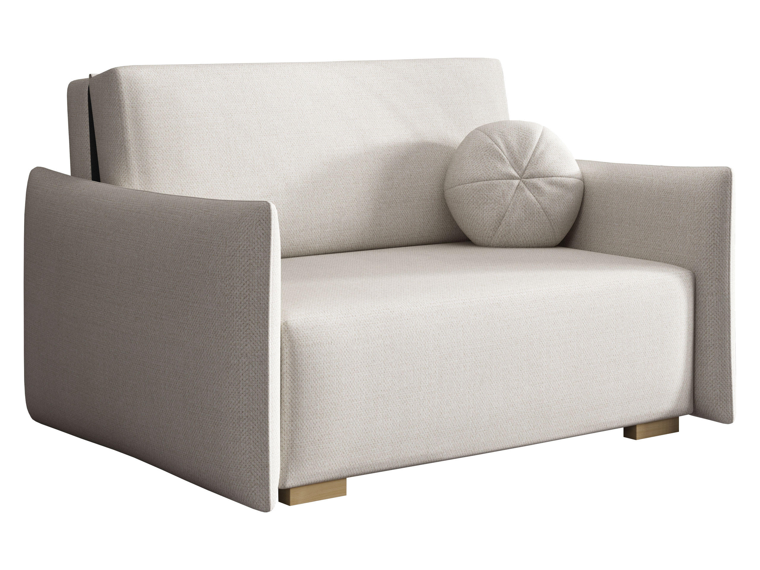SCHLAFSOFA Viva Glov II - Creme/Naturfarben, Holz/Textil (134/85/98cm) - MIRJAN24