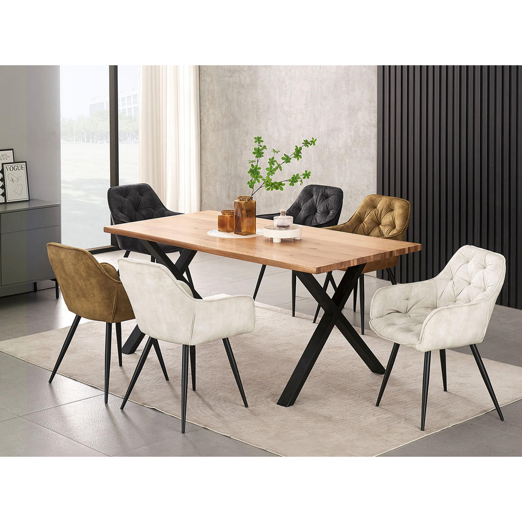 Thumbnail - B&D Home Armlehnstuhl, Grau, Textil, 61x83x56 cm, Oeko-Tex® Standard 100, Esszimmer, Stühle, Esszimmerstühle, Armlehnens...