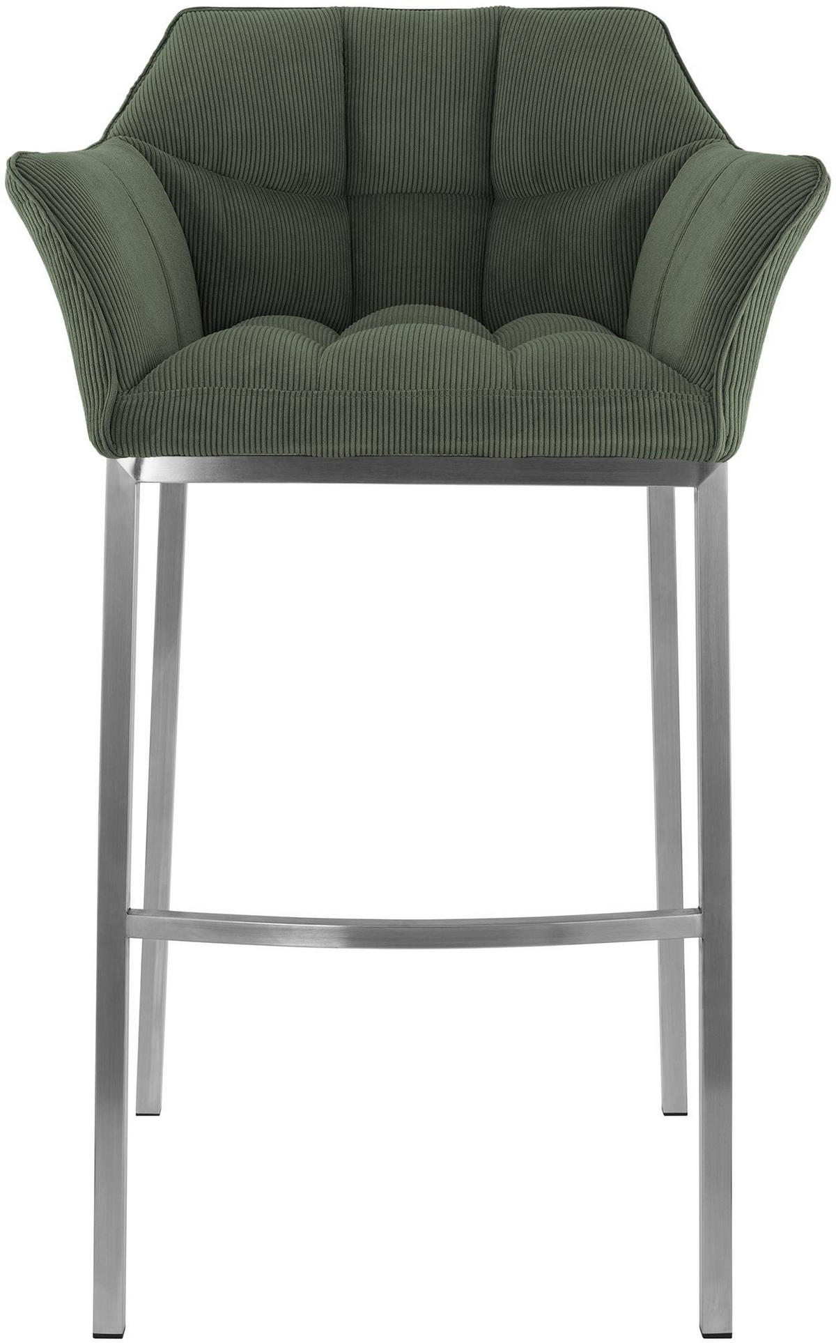 BARHOCKER Gibel Metall Grün Silber - Grün, Metall (64/110/48cm) - DELUKE