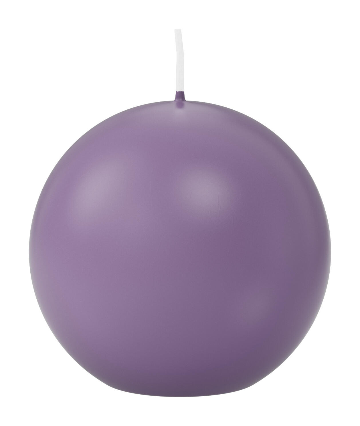 KUGELKERZEN Mauve Lila Ø 80 mm, 6 Stück - Mauve, Paraffin (8/8/8cm) - Wiedemann Kerzen