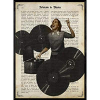 POSTER Frau Dj. A4 Rahmenlos - Klar, Papier (29.7/5/21cm) - Nacnic