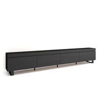 TV-SCHRANK Lowboard, schwarz, 320/35/57cm - Schwarz, Holzwerkstoff (320/57/35cm) - Skraut Home