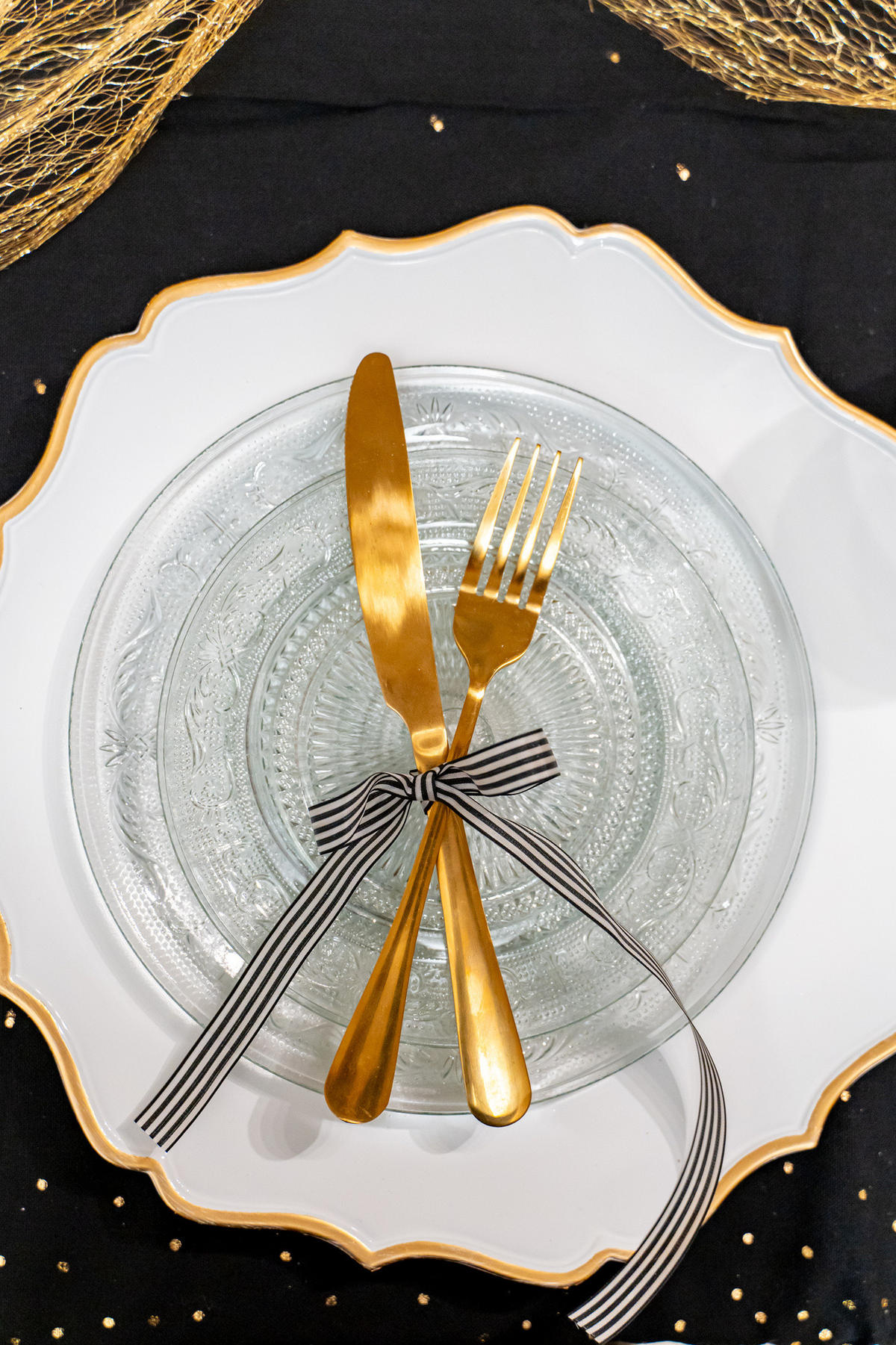 GESCHIRR-SET für 6 Personen Transparent 22,7/22,7/1,9 cm - Transparent, Glas (22.7/1.9/22.7cm) - Secret de Gourmet