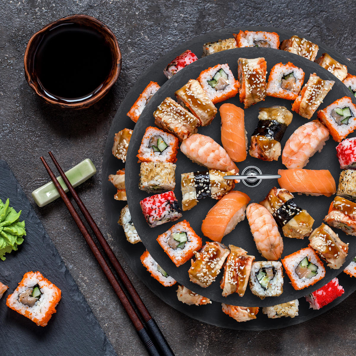 ETAGERE - Anthrazit, Stein/Metall (25/23cm) - Relaxdays