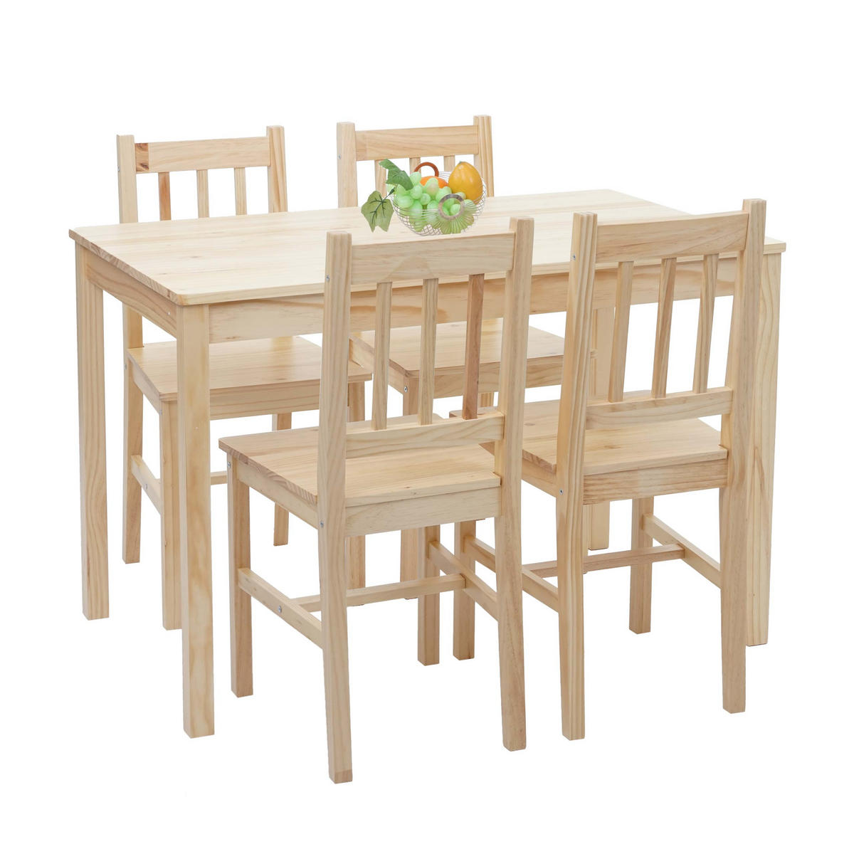 ESSZIMMER-SET Braun - Braun, Holz (108/86/64cm) - MCW