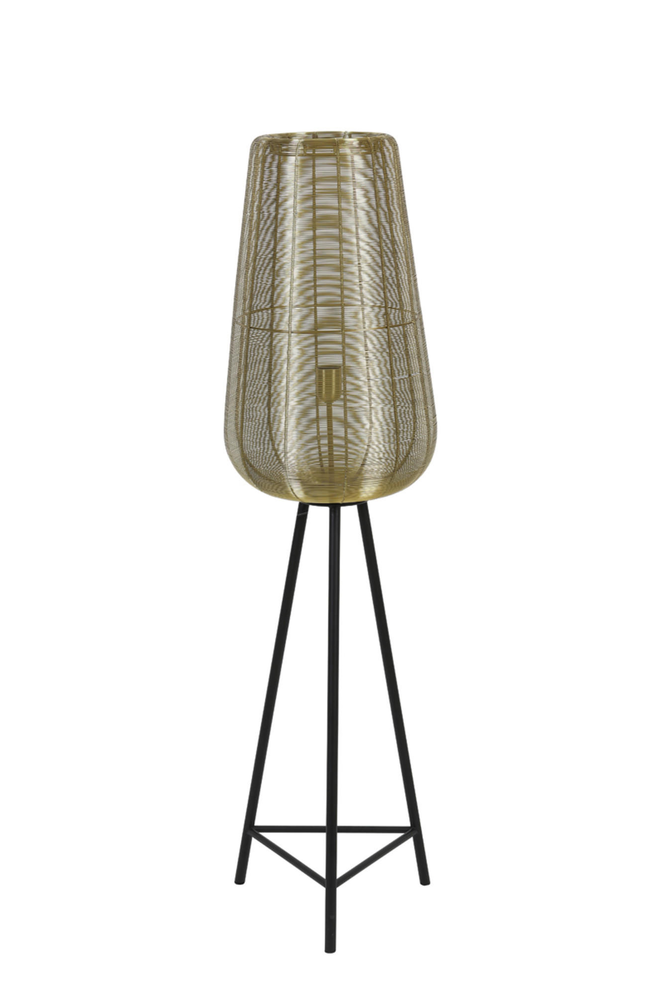 STEHLEUCHTE Adeta Gold Ø37/135 cm - Goldfarben, Metall (37/37/135cm) - Light & Living