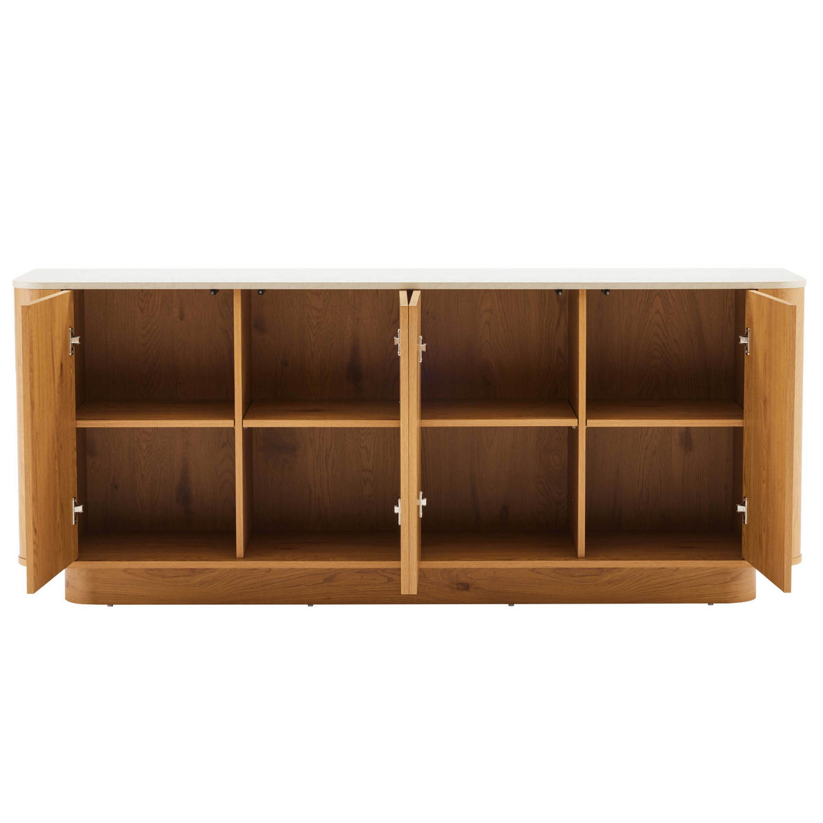 SIDEBOARD, helles Holz - Beige, Holz (180/75/40cm) - Oviala