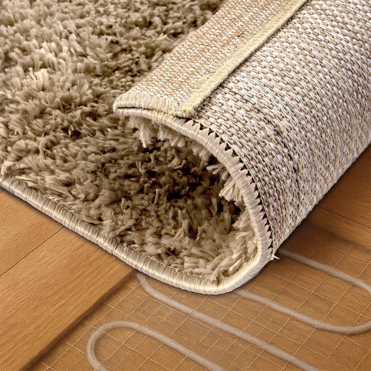 HOCHFLORTEPPICH PAULIE - Beige, Textil (120/180cm) - Astra