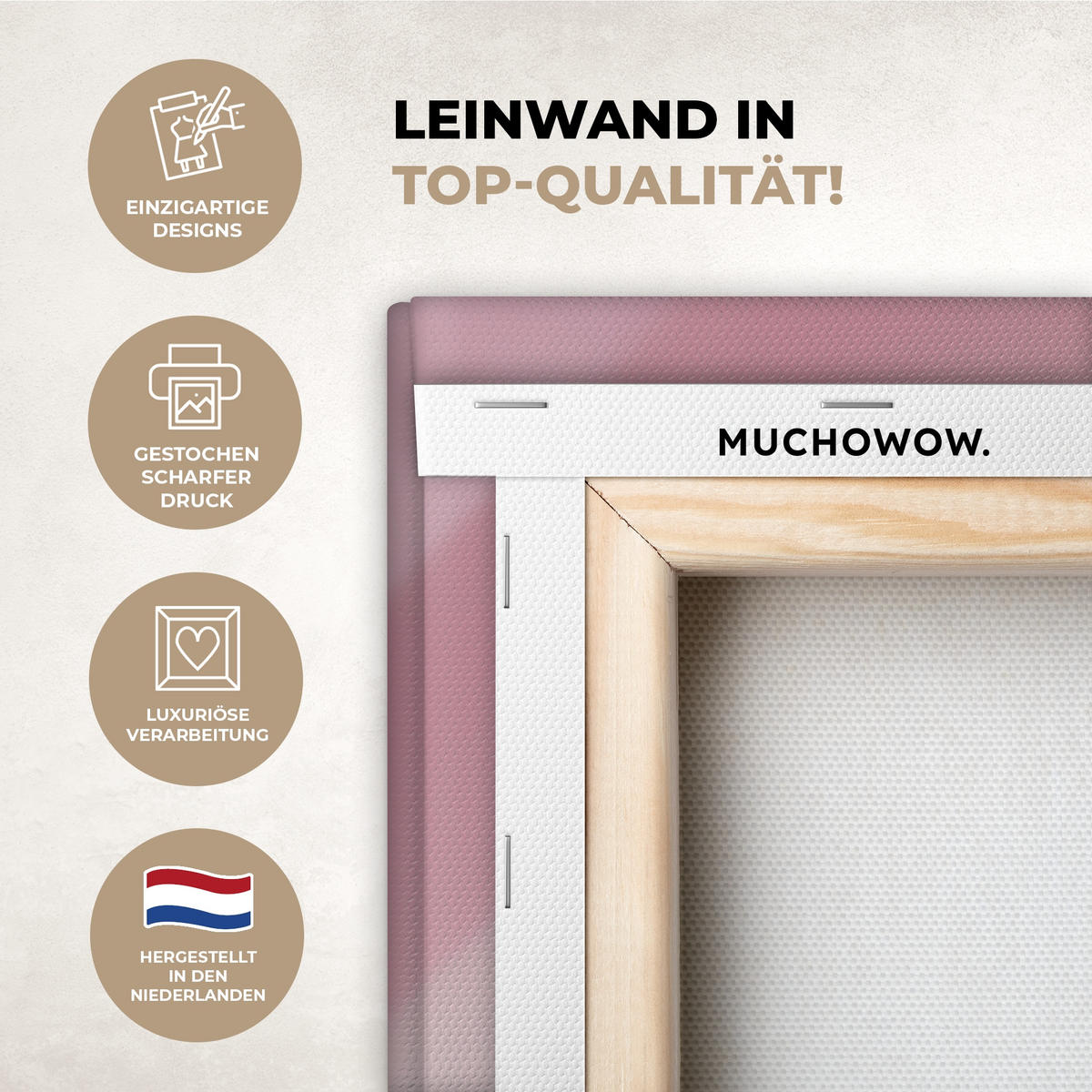 LEINWANDBILD Disco - Obst - Glitzer - Erdbeere Groß 140x90 cm - Pink, Textil (140/90cm) - MuchoWow