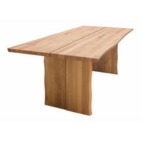 BAUMKANTENTISCH Massiv Danya 140 x 90 x 75 Esstisch Holz massiv Wildeiche geölt - Naturfarben, Holz (140/90/75cm) - 58aufmkessel