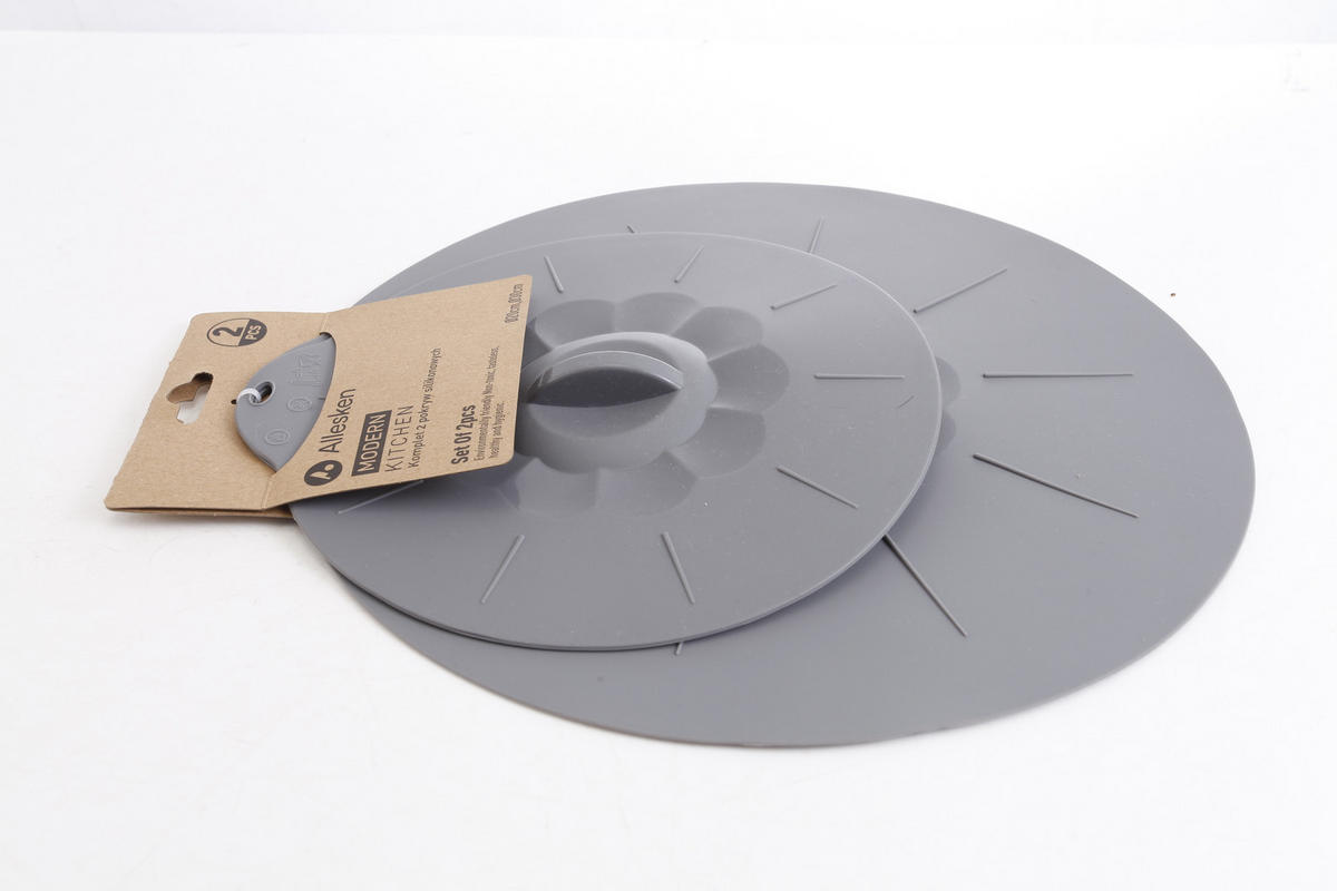 SILIKONDECKEL Modern Kitchen Grau 31.5/31.5/3 cm Kunstoff - Grau, Kunststoff (31.5cm) - Mondex