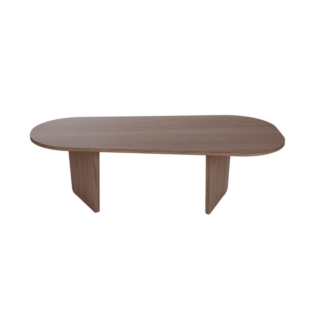SOFFBORD med rundad kant, 130 cm långt - AMÉLIA - Naturfärgad, Träbaserade material (130/65/40cm) - Calicosy