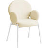 STUHL 1er Set Scandi Belastbarkeit 120 kg 61 5 x 62 x 90 - Creme, Kunststoff (62/90/61.5cm) - tectake