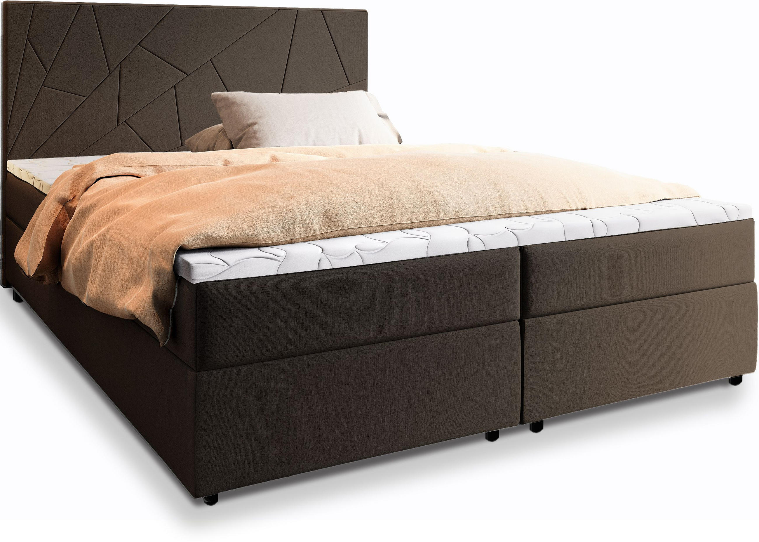 Masseno Boxbett Braun 160x200 cm