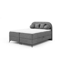 BOXBETT Gorgia - Grau, Holzwerkstoff/Textil (160/200cm) - Fun Möbel