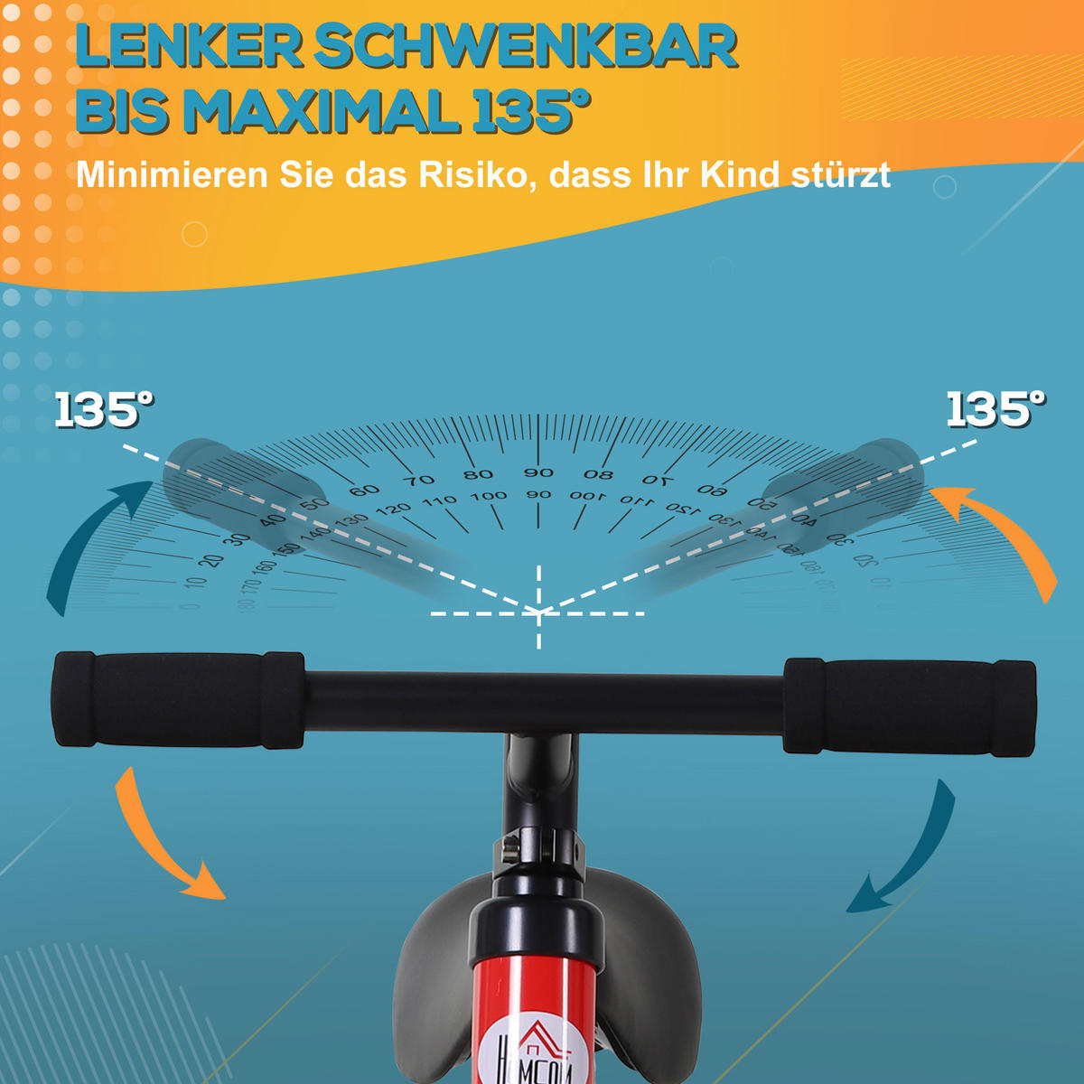 KINDER Laufrad Kinderfahrrad 2-in-1 Stützräder Pedale 2-5 Jahre Kunststoff Rot - Rot, Kunststoff (85/36/54cm) - HOMCOM