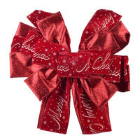 SCHLEIFE Santa Lila Rot 32x32x130 cm Kunststoff - Rot, Kunststoff (32/130/32cm) - Mondex