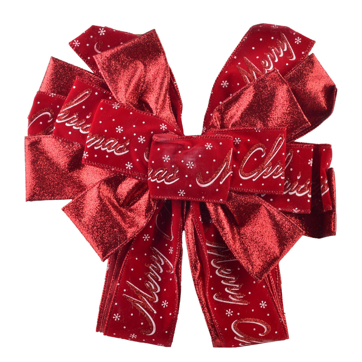 SCHLEIFE Santa Lila Rot 32x32x130 cm Kunststoff - Rot, Kunststoff (32/130/32cm) - Mondex