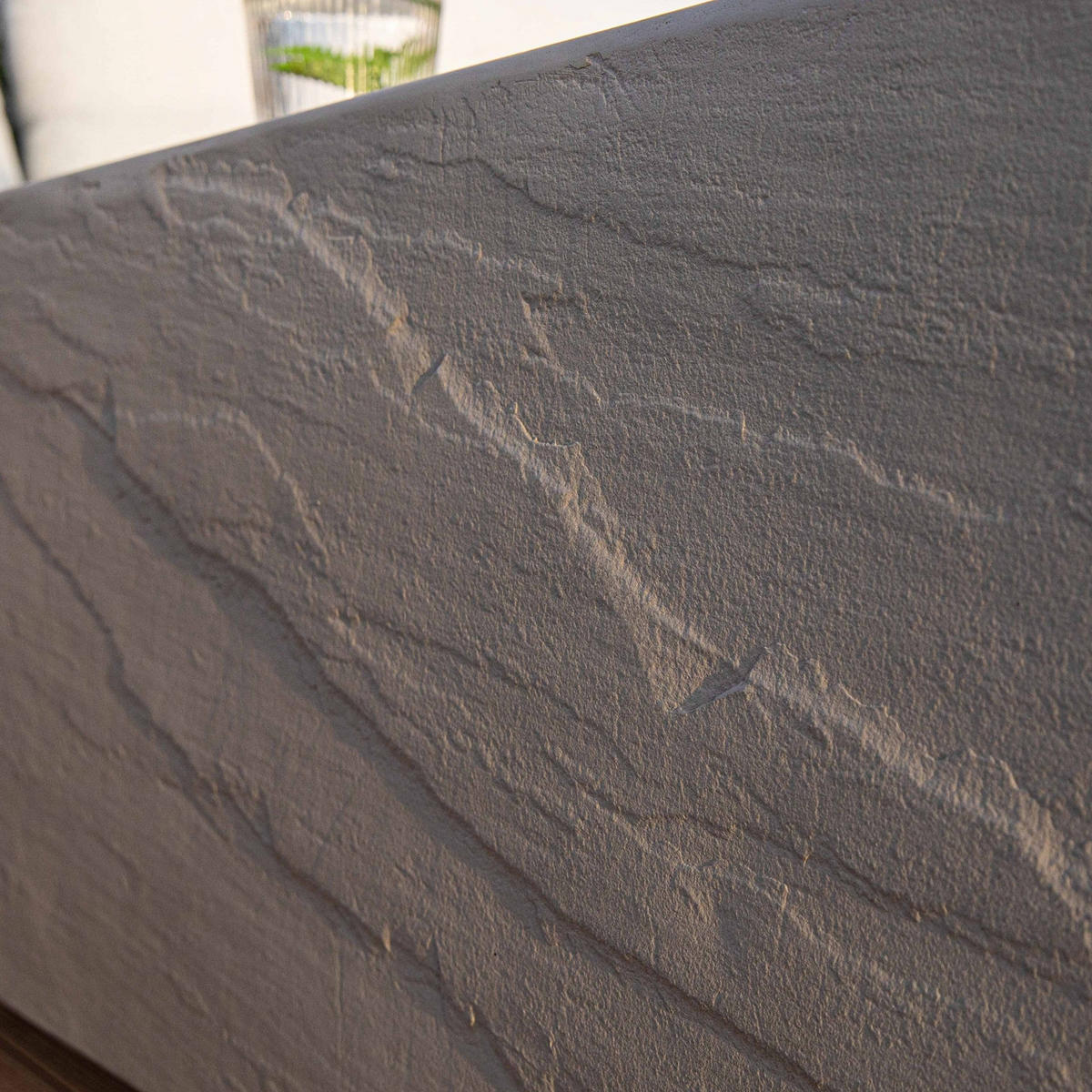 COUCHTISCH COLORADO aus GF-Beton Quadrat, Wetterbeständig, 102x102x36 cm - Dunkelgrau, Naturmaterialien (102/102/36cm) - Elementi