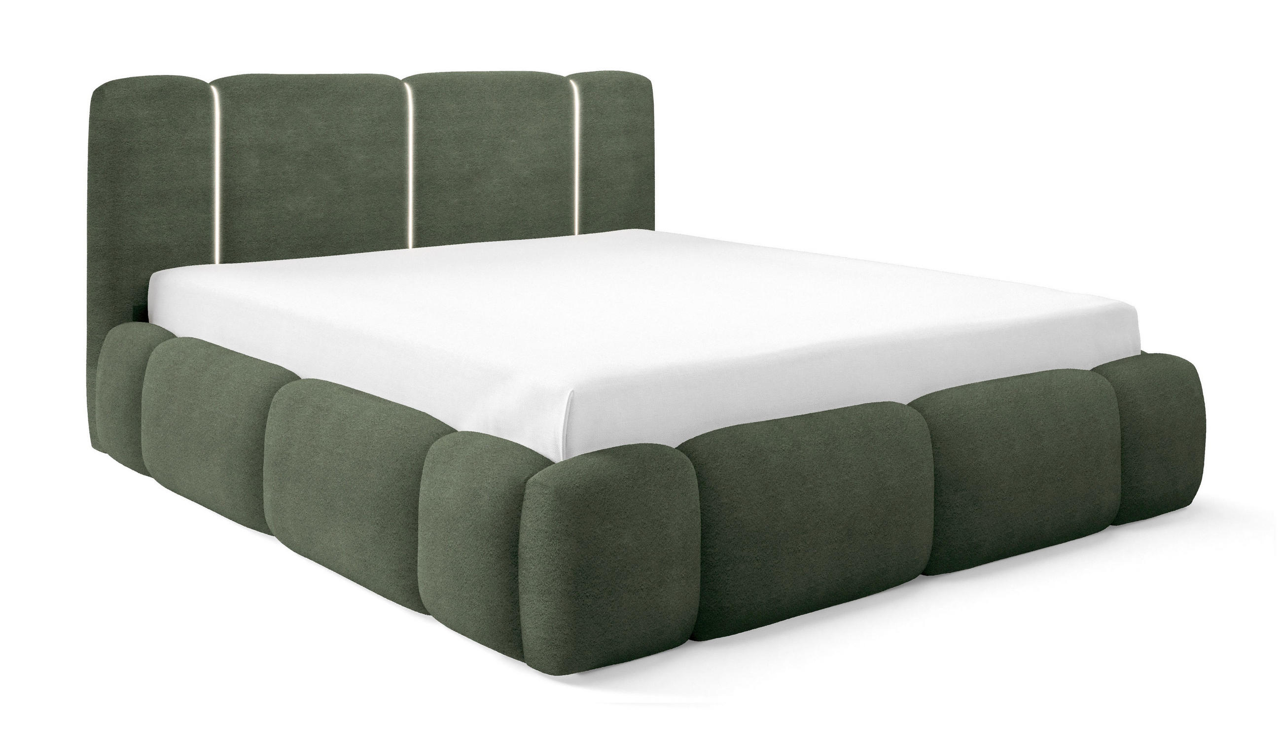 Emporius Doppelbett Grün 200x200 cm