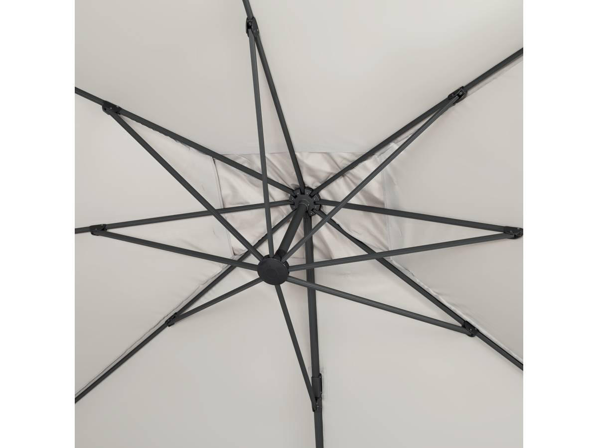 SONNENSCHIRM sun 3 Ekru - Beige, Metall (300/300cm) - Habitat Garten