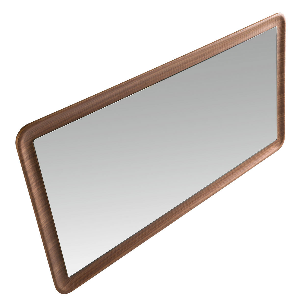 WANDSPIEGEL Wandspiegel Rechteckig Walnuss 120/60/4 cm - Walnussfarben, Holz (120/4/60cm) - ANGEL CERDA