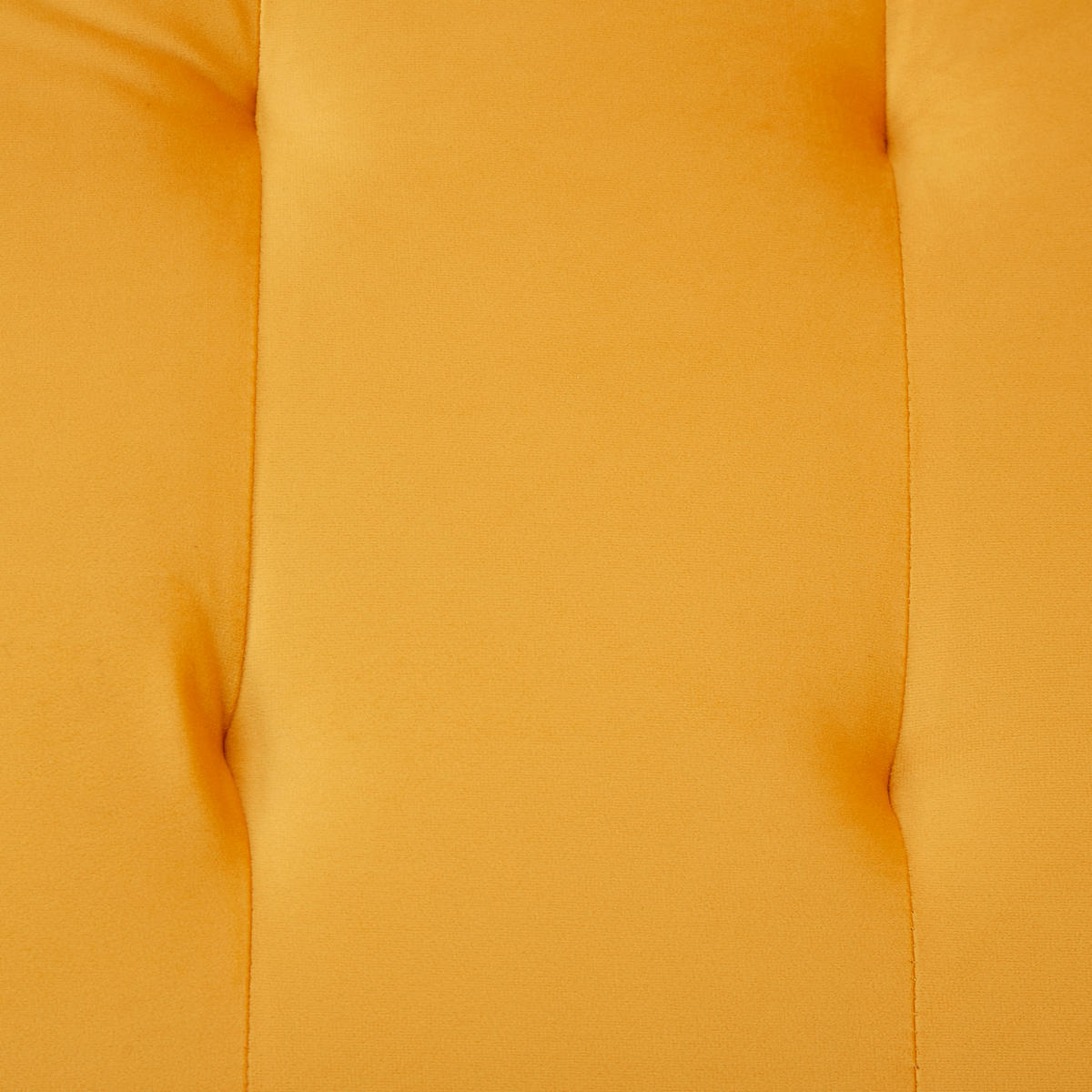 2-SITZER SOFA Samt Gelb mit Bettfunktion und verstellbarer Rückenlehne - Gelb, Textil/Metall (178/70/82cm) - WISHDOR