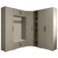 GARDEROBEN-SET 236,7/231,7/47 - Kaschmir/Beige, Holz/Metall (181.7/236.7/47cm) - Abiks Möbel