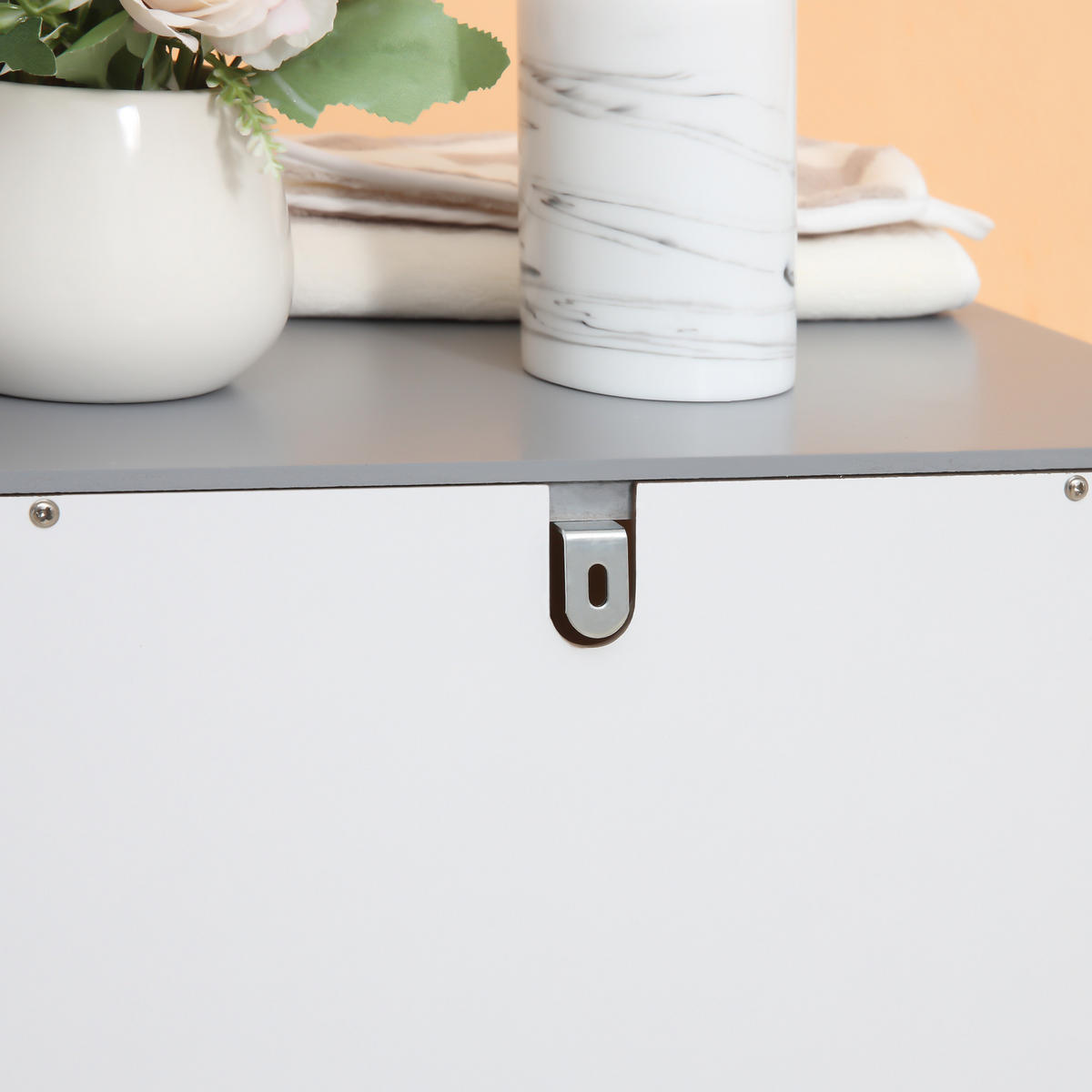MIDISCHRANK DE-17298 3 Schubladen & offenes Fach Weiß - Weiß, Holzwerkstoff (33/80/40cm) - ComfortXL