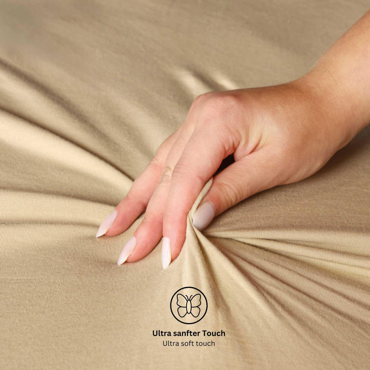 SPANNBETTLAKEN SPANNBETTTUCH PREMIUM 2er Set - Beige, Textil (200/200cm) - Esprit