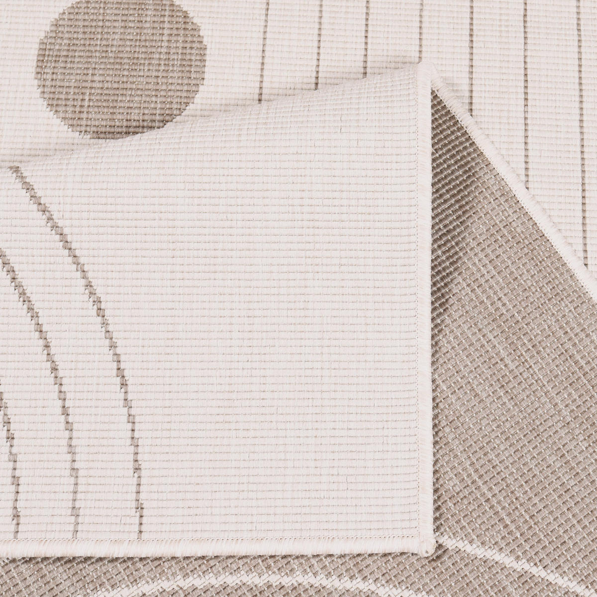 OUTDOOR-TEPPICH DuoRug 5739 Creme 120x170 cm - Beige, Textil (120/170cm) - carpet city