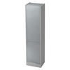 ROLLLADENSCHRANK - 5 Ordnerhöhen 40/50/200,4 cm in Grau/Silberfarben Relinggriff (Kunststoff) - Silberfarben/Grau, Holzwerkstoff (50/200.4/40cm) - bümö