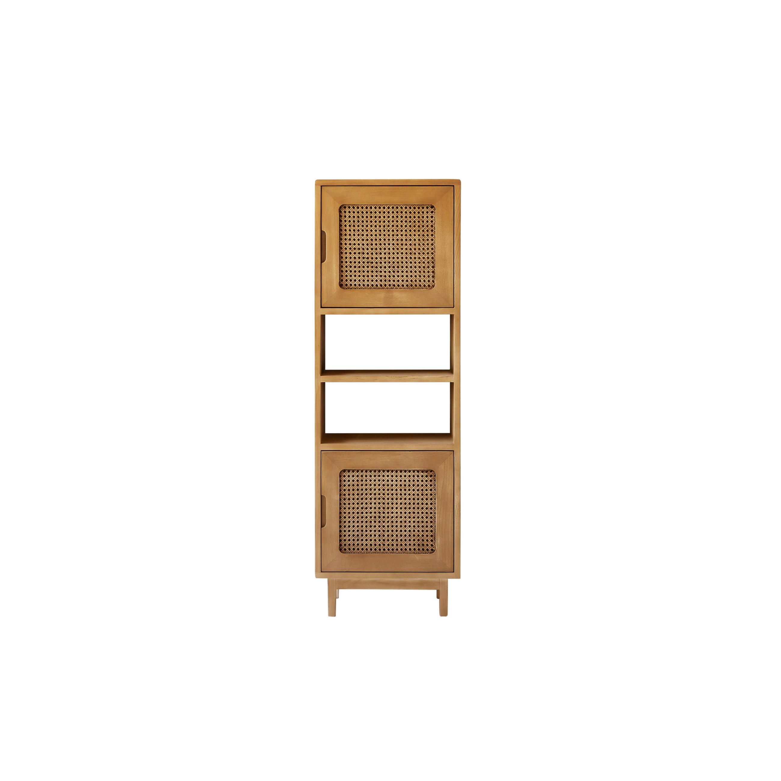 BÜCHERREGAL Luis Natur aus Ulme - Naturfarben, Holz (45/135/35cm) - Tikamoon