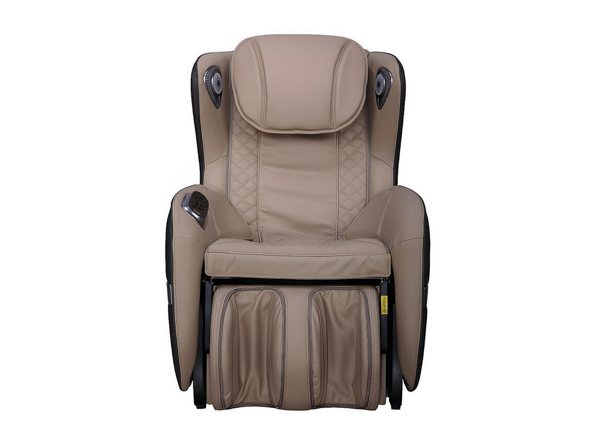 MASSAGESESSEL mit LEDs & Bluetooth - Kunstleder - Beige - KASOU - Braun, Leder (104/99/68cm) - Vente-Unique