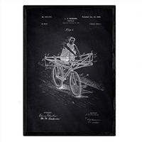 POSTER Patent Fahrradhandbuch A3 Rahmenlos - Klar, Papier (29.7/5/42cm) - Nacnic