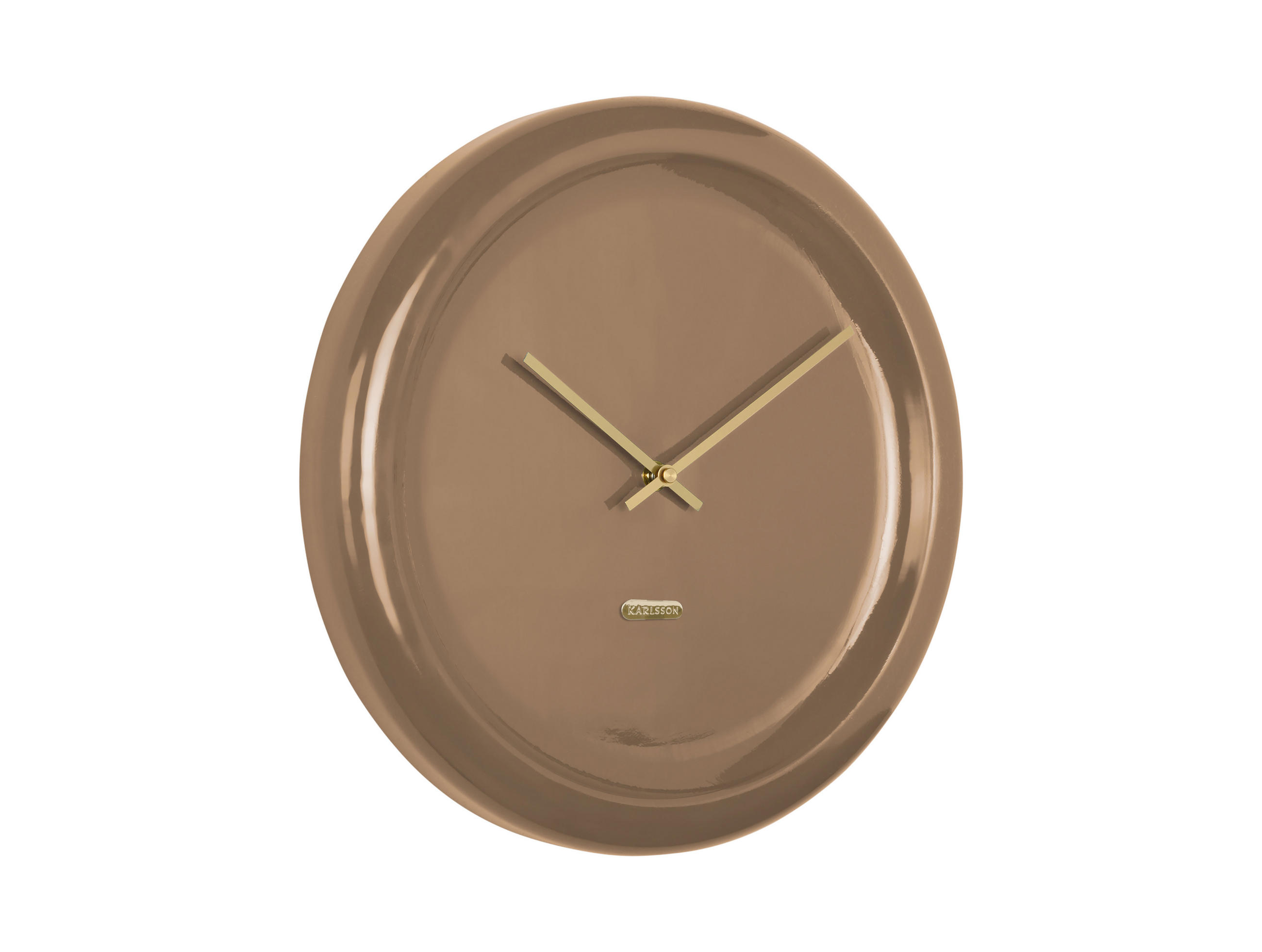 Karlsson Wanduhr Braun 35x35x4.5 cm