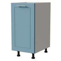 UNTERSCHRANK Bari D1D/40 Weiß / RAL 5024 pastellblau 40 / 50 / 82cm - Blau/Weiß, Holz/Holzwerkstoff (40/82/50cm) - Feldmann-Wohnen