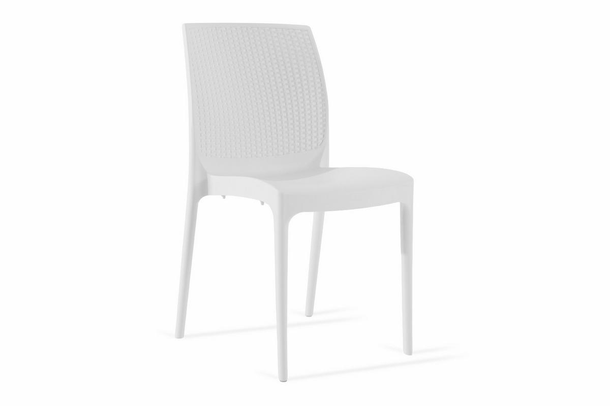 GARTENSTUHL RANTU 2-tlg, Weiß - Weiß, Kunststoff (45/84/55cm) - KONSIMO®