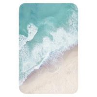WC PŘEDLOŽKA Pláž - Moře - Příroda - Léto 40x60 cm - tyrkysová, textil/plast (40/1cm) - OnlyWow