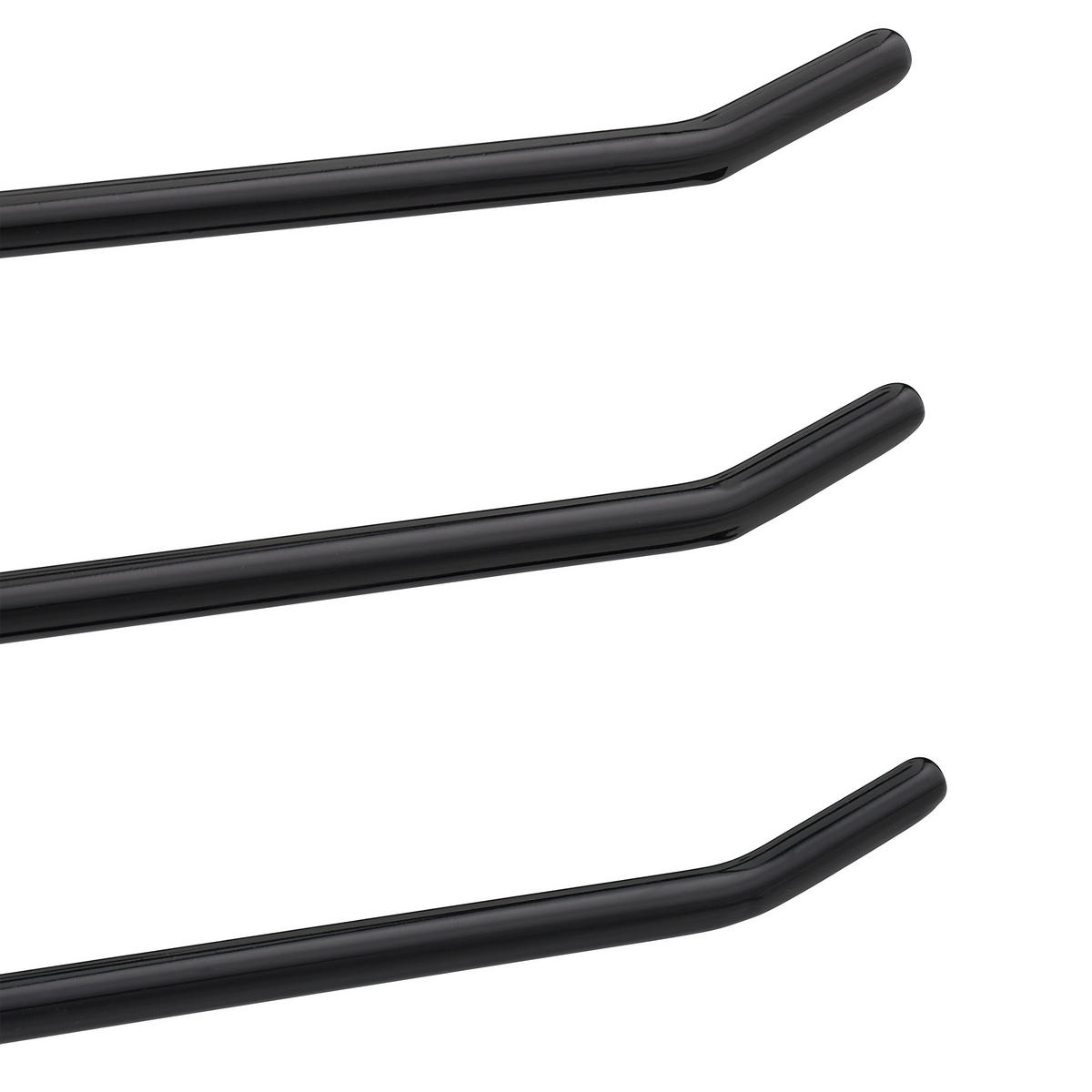 5XOBEŠALNIKI hlač - črna, kovina/umetna masa (33.5/23.5/0.5cm) - Relaxdays