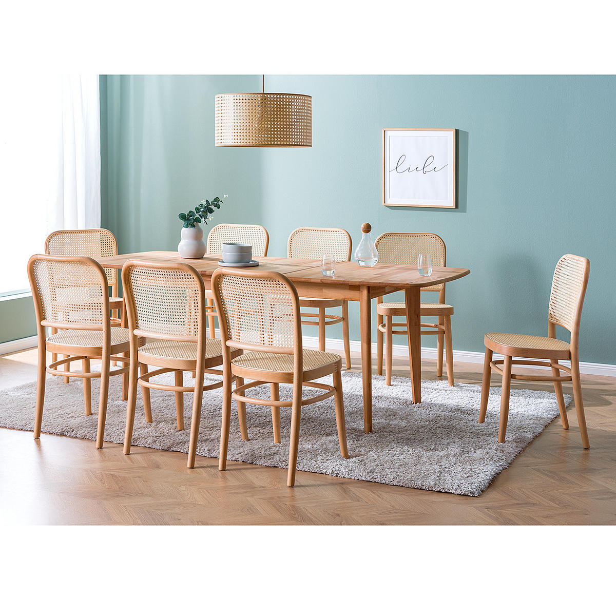 MASSIVER ESSTISCH - Buche massiv - Braun, Holz (90/140/75cm) - home24