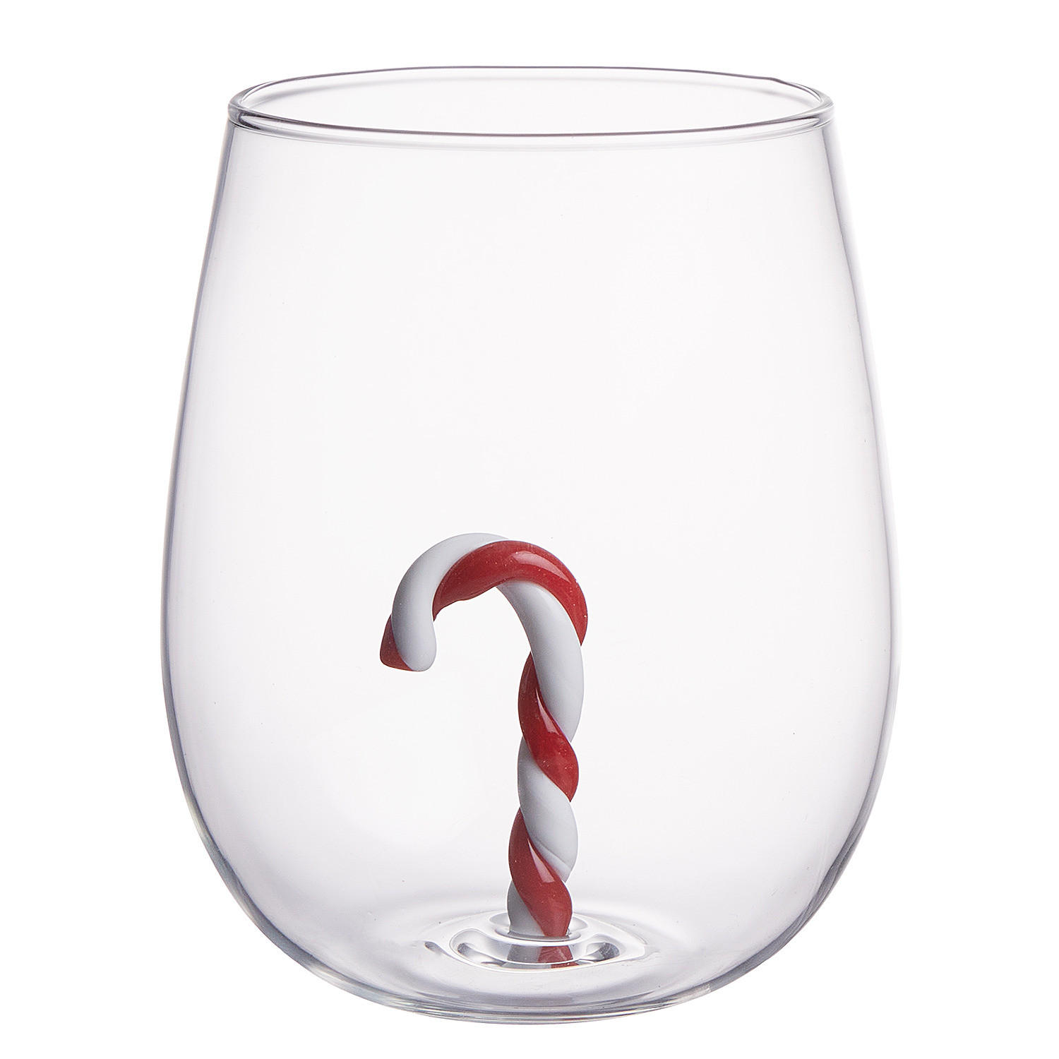 TRINKGLAS Merry & Joy Candy Cane - Transparent, Glas (0.45L) - Butlers