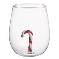 TRINKGLAS Merry & Joy Candy Cane - Transparent, Glas (0.45L) - Butlers