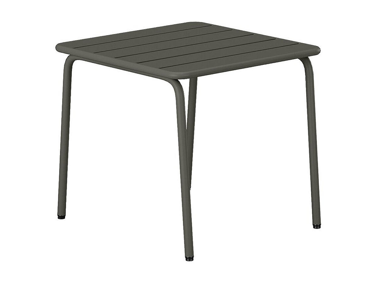 GARTEN-BEISTELLTISCH quadratisch - Metall - Anthrazitgrau - MIRMANDE von MYLIA - Anthrazit, Metall (45/45/41.5cm) - Vente-Unique