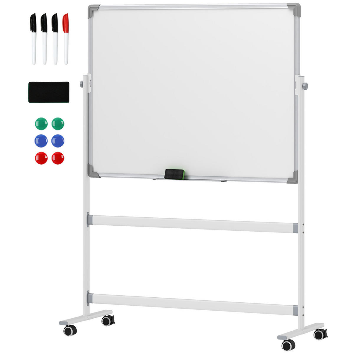 WHITEBOARD DE-08963 Weiß - Weiß, Metall (50/165/127cm) - ComfortXL